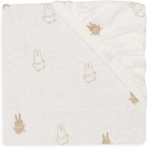 Jollein Babyledikantlaken - Jersey, 60x120 cm, Miffy Nougat Jollein Babyledikantlaken - Jersey, 60x120 cm, Miffy Nougat