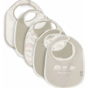 Jollein Baby Bibs - Animal Waterproof 5-Pack Jollein Baby Bibs - Animal Waterproof 5-Pack