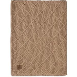 Jollein Wiegdeken - Check Knit Teddy/Fleece - 75x100 cm - Biscuit Jollein Wiegdeken - Check Knit Teddy/Fleece - 75x100 cm - Biscuit