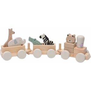 Jollein Jungle Trein van Hout - Schuif & Trek Set Jollein Jungle Trein van Hout - Schuif & Trek Set