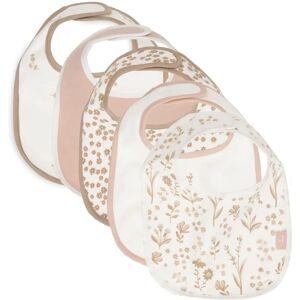 Jollein Set di 5 bavaglini impermeabili Bloomy Jollein Set di 5 bavaglini impermeabili Bloomy