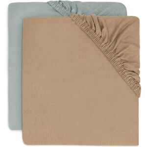 Jollein Jersey Sea Green / Biscuit 60 x 120 cm - Drap housse - Publicité Jollein Jersey Sea Green / Biscuit 60 x 120 cm - Drap housse - Publicité