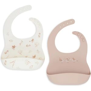 Bavaglino per bambino Jollein - Set da 2 - Silicone morbido - Chiusura regolabile Bavaglino per bambino Jollein - Set da 2 - Silicone morbido - Chiusura regolabile