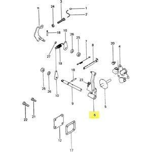 Vetus M3.10/m4.14 Regulator Lever Assembly - Marine Diesel Engine Control Vetus M3.10/m4.14 Regulator Lever Assembly - Marine Diesel Engine Control