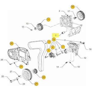 Vetus Model Vf4.145/180/200 Bearing - Transparent Vetus Model Vf4.145/180/200 Bearing - Transparent