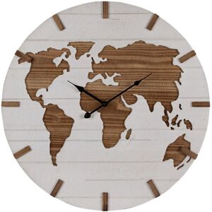 Clayre & Eef - Wandklok Ø60 Wereldkaart - Wall clock Clayre & Eef - Wandklok Ø60 Wereldkaart - Wall clock