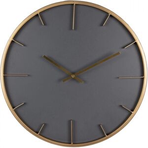 Clayre & Eef - Nástěnné hodiny Ø45 cm Šedé Dřevo Železo Clayre & Eef - Nástěnné hodiny Ø45 cm Šedé Dřevo Železo
