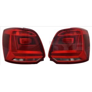 Tyc Takavalot VW Polo 6r 6c Tumma punainen - Takavalo Tyc Takavalot VW Polo 6r 6c Tumma punainen - Takavalo