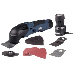 Ferm Outil Multifonction sans Fil 12V - 8 Accessoires & Étui - Publicité Ferm Outil Multifonction sans Fil 12V - 8 Accessoires & Étui - Publicité