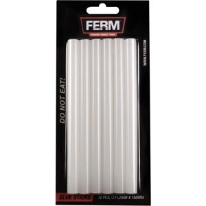 Ferm GGM1004 Bastoncini Colla Termica - 11,2x150mm Confezione da 12 Ferm GGM1004 Bastoncini Colla Termica - 11,2x150mm Confezione da 12