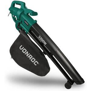 Souffleur de feuilles électrique VONROC aspirateur broyeur 3300W 3 en 1 - Publicité Souffleur de feuilles électrique VONROC aspirateur broyeur 3300W 3 en 1 - Publicité