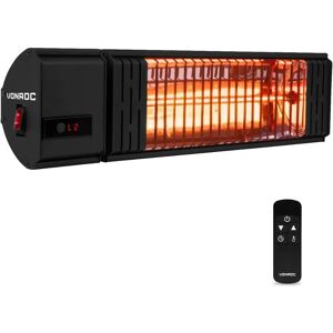 VONROC - Infrarood Verwarming Volsini - Buiten 2000W - Afstandsbediening, Timer, LCD VONROC - Infrarood Verwarming Volsini - Buiten 2000W - Afstandsbediening, Timer, LCD