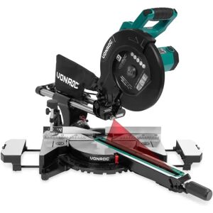 Scie à onglet professionnelle VONROC - 2200W, 255mm, Laser, LED, Multi-matériaux - Publicité Scie à onglet professionnelle VONROC - 2200W, 255mm, Laser, LED, Multi-matériaux - Publicité