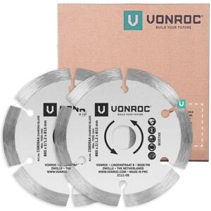 VONROC Diamantschneidscheiben-Set für Kompaktkreissägen - 85x15mm - 2 Stück VONROC Diamantschneidscheiben-Set für Kompaktkreissägen - 85x15mm - 2 Stück