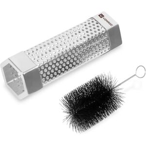 VONROC Räuchertube für Grill - Edelstahl - Mit Reinigungsbürste - Grillzubehör VONROC Räuchertube für Grill - Edelstahl - Mit Reinigungsbürste - Grillzubehör