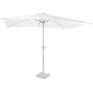 Vonroc Parasol Rapallo - UV Bescherming 50% - 200x300cm - Wit - Incl. Beschermhoes Vonroc Parasol Rapallo - UV Bescherming 50% - 200x300cm - Wit - Incl. Beschermhoes