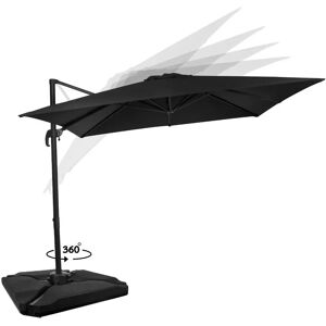 VONROC Premium Sonnenschirm Pisogne - 360° Drehbar & Neigbar - Schwarz - 300x300cm VONROC Premium Sonnenschirm Pisogne - 360° Drehbar & Neigbar - Schwarz - 300x300cm