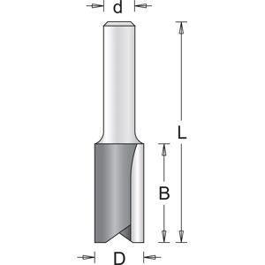 HiKOKI 754005 Freze cu 2 tăietori 8x19x57mm tija 6mm HiKOKI 754005 Freze cu 2 tăietori 8x19x57mm tija 6mm