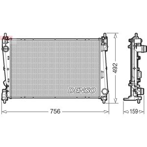 DENSO DRM09178 - Moottorijäähdytin Fiatille DENSO DRM09178 - Moottorijäähdytin Fiatille