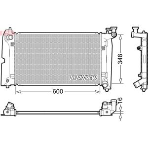 Denso DRM50110 Jäähdyttimen - Moottorin jäähdytys Denso DRM50110 Jäähdyttimen - Moottorin jäähdytys