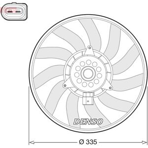 DENSO DER02008 Jäähdyttävä Tuuletin - Radiatorin Tuuletin Audi DENSO DER02008 Jäähdyttävä Tuuletin - Radiatorin Tuuletin Audi