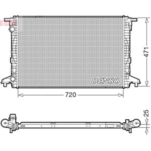 DENSO DRM02043 Radiatore - Larghezza 487mm, Lunghezza 720mm, Profondità 25mm DENSO DRM02043 Radiatore - Larghezza 487mm, Lunghezza 720mm, Profondità 25mm