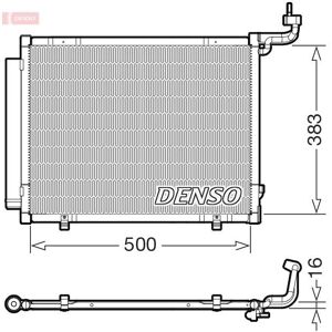 DENSO DCN10057 - Auton ilmastointilaitteen jäähdytin DENSO DCN10057 - Auton ilmastointilaitteen jäähdytin