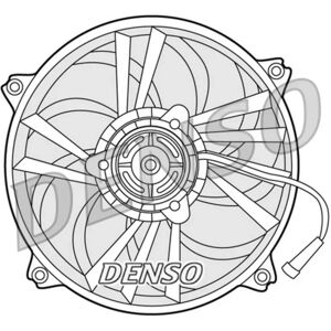 DENSO DER21014 Tuuletinmoottori - Jäähdytysradiatori - Peugeot 307 DENSO DER21014 Tuuletinmoottori - Jäähdytysradiatori - Peugeot 307