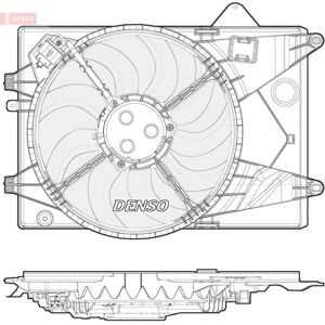 DENSO DER15001 - Moottorin jäähdytys tuuletin DENSO DER15001 - Moottorin jäähdytys tuuletin