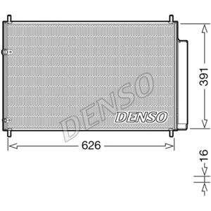 DENSO DCN50041 Condensatore A/C Toyota - R134a, Disidratatore DENSO DCN50041 Condensatore A/C Toyota - R134a, Disidratatore