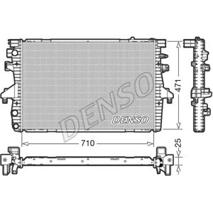 Radiatore di raffreddamento motore DENSO DRM32039 - 710mm x 495mm x 25mm Radiatore di raffreddamento motore DENSO DRM32039 - 710mm x 495mm x 25mm