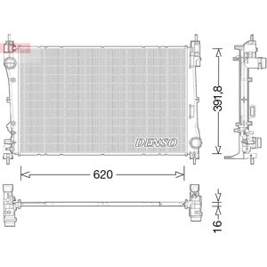 DENSO DRM13017 Radiatore - Motore, Alfa Romeo MiTo, Fiat Punto III DENSO DRM13017 Radiatore - Motore, Alfa Romeo MiTo, Fiat Punto III