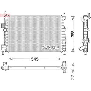 DENSO DRM10009 - Moottorin jäähdyttimen DENSO DRM10009 - Moottorin jäähdyttimen
