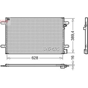 DENSO DCN02037 Lämmitin - 628x389.4x16mm R134a Audi A6 C6 DENSO DCN02037 Lämmitin - 628x389.4x16mm R134a Audi A6 C6
