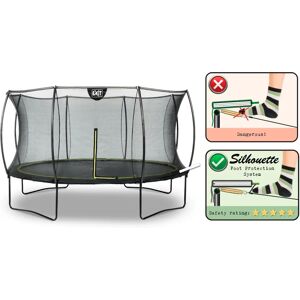 EXIT Silhouette trampoline - 366cm, black, safety net, 120kg max EXIT Silhouette trampoline - 366cm, black, safety net, 120kg max