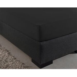Dreamhouse Katoenen Fitted Sheet - 135gsm, Zwart, Anti-allergie Dreamhouse Katoenen Fitted Sheet - 135gsm, Zwart, Anti-allergie