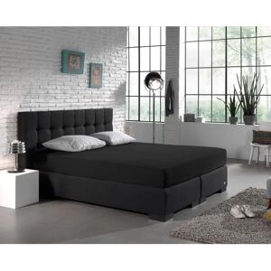 Home Care Zwart Dubbel Jersey Hoeslaken Home Care Zwart Dubbel Jersey Hoeslaken