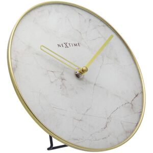 NeXtime Marmortischuhr - 20cm Leise Elegant Dekoration NeXtime Marmortischuhr - 20cm Leise Elegant Dekoration