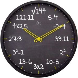 NeXtime Modello Maths Orologio da Parete - Nero NeXtime Modello Maths Orologio da Parete - Nero