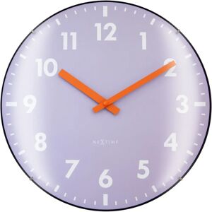 NeXtime Lavendel Rund Væg- og Bordur - Kvartsur NeXtime Lavendel Rund Væg- og Bordur - Kvartsur