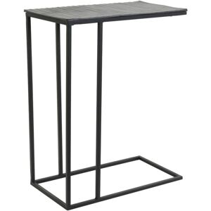 Light&living - Mesa auxiliar - Negro - Metal - 48x26x60cm Light&living - Mesa auxiliar - Negro - Metal - 48x26x60cm