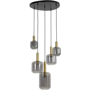 Light&Living Lekar Lámpara Colgante de 5 Luces - Estilo Vintage Industrial Light&Living Lekar Lámpara Colgante de 5 Luces - Estilo Vintage Industrial
