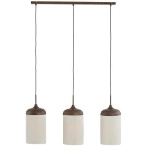Light&Living Dania - Braun/Creme - 90x22x32cm - 3L - Hängeleuchte Light&Living Dania - Braun/Creme - 90x22x32cm - 3L - Hängeleuchte