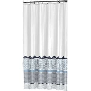 Sealskin Marrakech 180cm Blue Waterproof Shower Curtain Sealskin Marrakech 180cm Blue Waterproof Shower Curtain