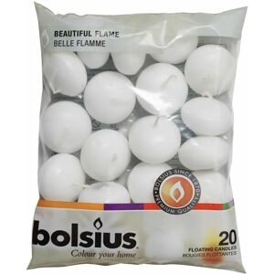 Bolsius - Floating Candle Bag White 20pz - Floating Candles Bolsius - Floating Candle Bag White 20pz - Floating Candles