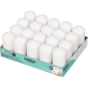 Bolsius White Candles - Classic Table Decor - 20 pcs Bolsius White Candles - Classic Table Decor - 20 pcs