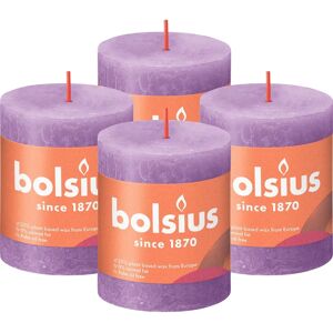 Bolsius Shine Violet Pillar Candles - Eco-friendly 4 pcs Bolsius Shine Violet Pillar Candles - Eco-friendly 4 pcs