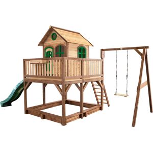 AXI Liam Holzspielhaus mit Schaukel & Rutsche - 3 Varianten AXI Liam Holzspielhaus mit Schaukel & Rutsche - 3 Varianten