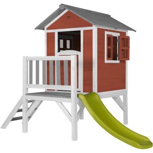 Maison de Jeux AXI Lodge XL - Rouge, Toboggan & Fenêtres - Maison Maison de Jeux AXI Lodge XL - Rouge, Toboggan & Fenêtres - Maison