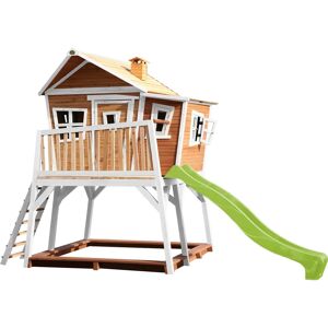 AXI Max Spielhaus - Braun/Weiß, Rutsche, Sandkasten AXI Max Spielhaus - Braun/Weiß, Rutsche, Sandkasten